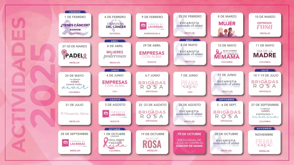 Calendario AlmaRosa 2025